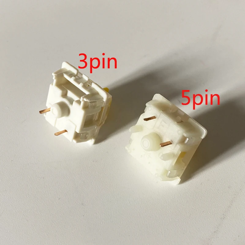 Gateron Milky Yellow / Red Switch 5pin Rgb Backlight Linearit Shaft For All Mx Hotswap Mechanical Keyboard DIY