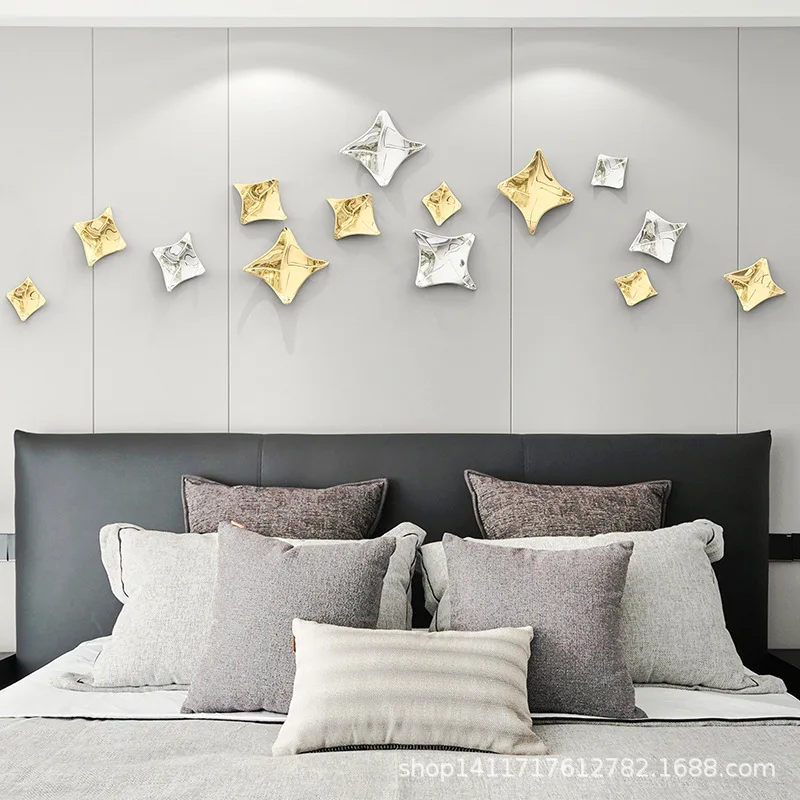 Dekoracja ścienna do domu, abstrakcyjna, galwanizowana, w kształcie rozgwiazdy, w stylu śródziemnomorskim, dekoracja ścienna do domu, motyw oceaniczny, plaża.