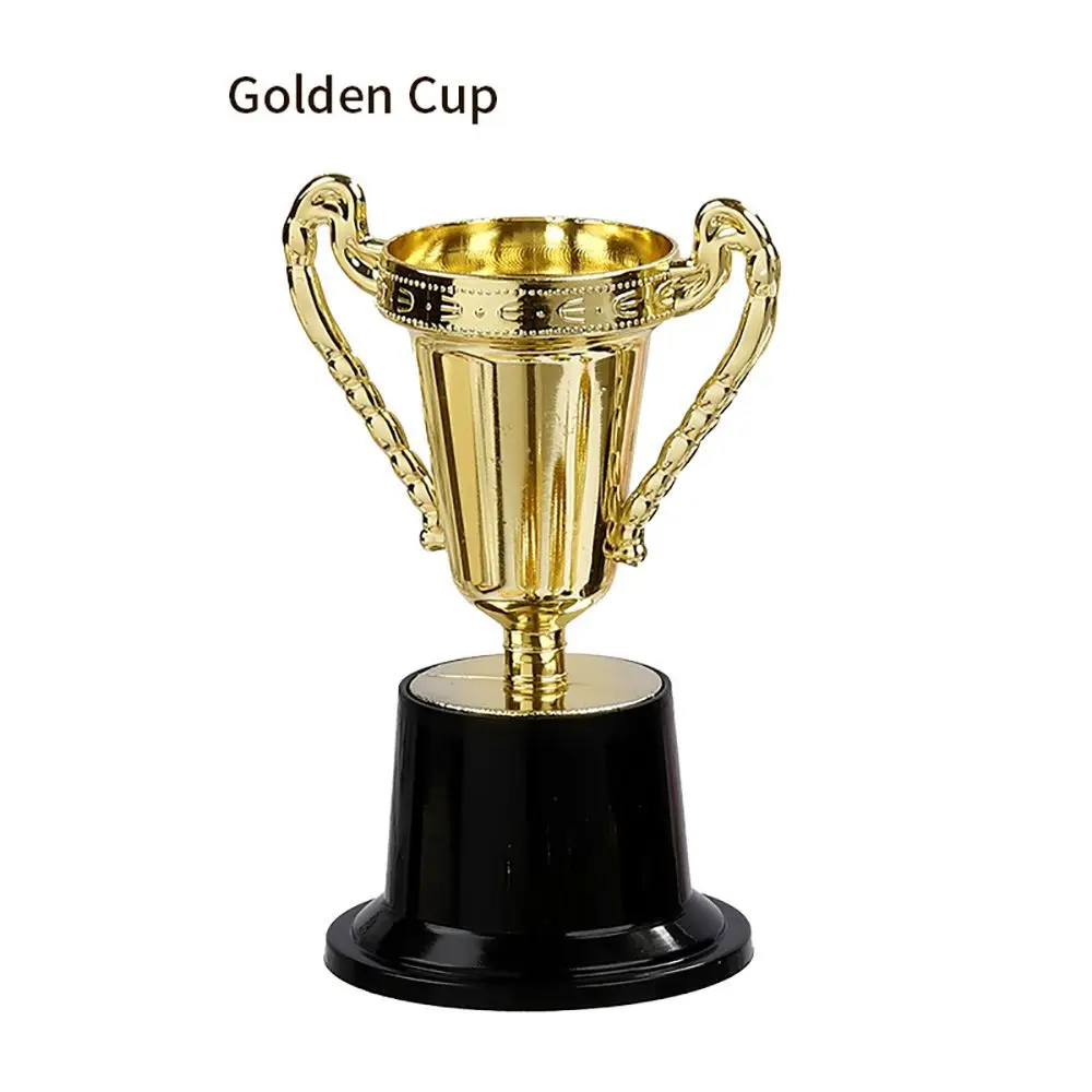 Creative Gold Trophy Cup Plastic Five Pointed Star Award Cup Winner Trophy Mini Size Champion Trophy Party Soccer