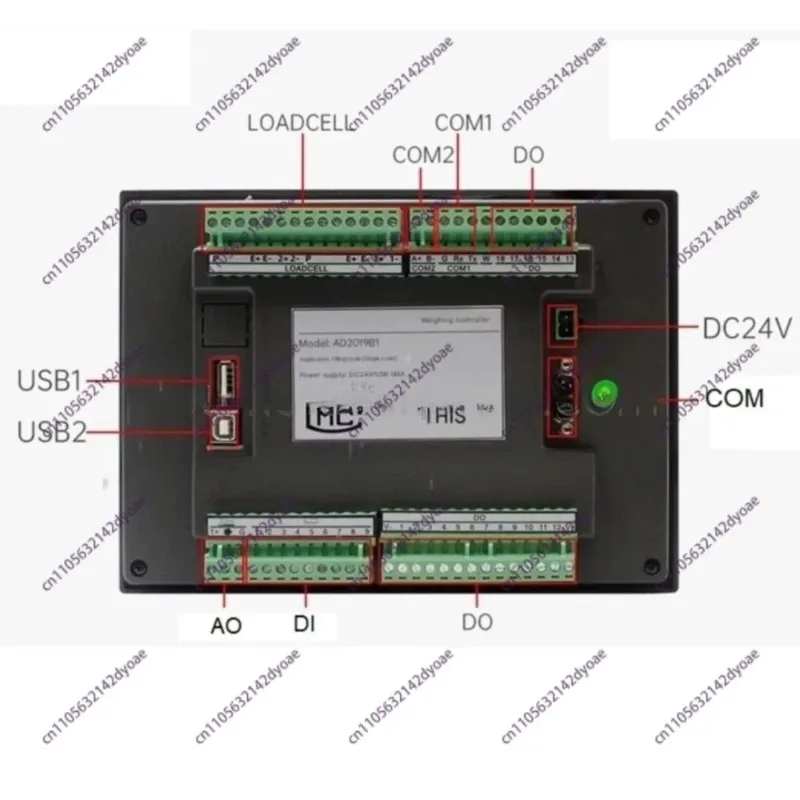 Digital Weighing Controller With 7'' or 10.2 inch Touch Screen HMI Display Single / Dual Scale Quantitative Filling