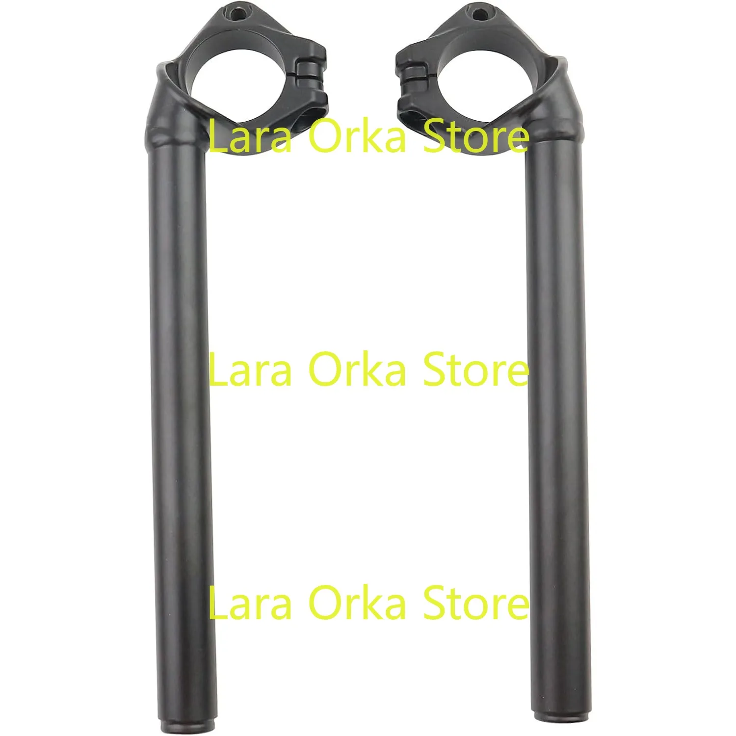 Pair Clip Ons Fork Tube Handlebars Compatible with 2018 2019 2020 2021 2022 2023 2024 2025 Kawasaki Ninja 400 500 Right and Left