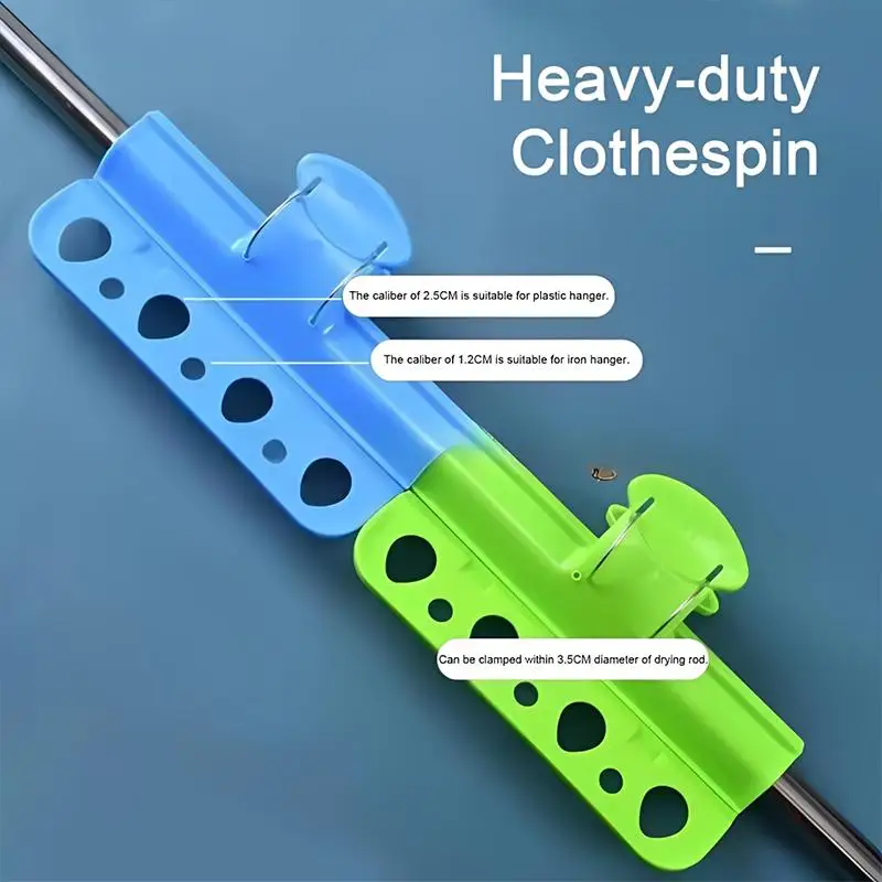 Plastic Windproof Anti Slip Clothes Clip 1PC Quilt Fastener For Outdoor Clothesline Pole Hanging Drying