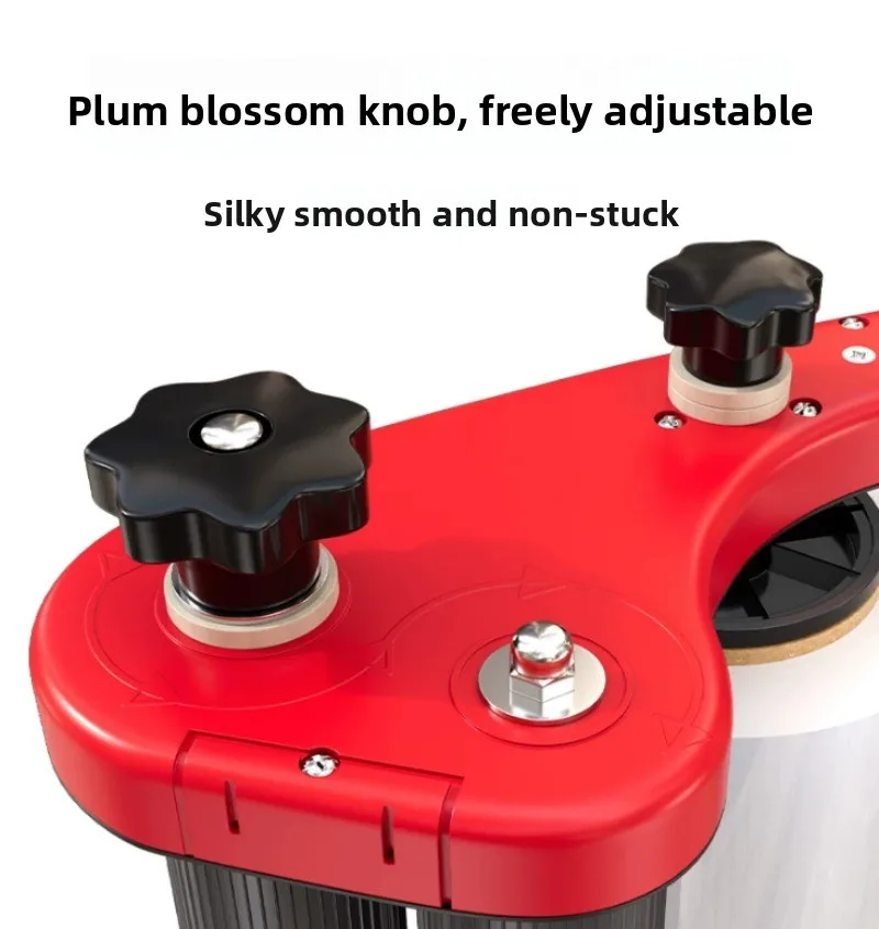 Handheld Film Puller Wrap Tool, Adjustable Tension Pallet Wrapping Dispenser for Warehouse Packaging