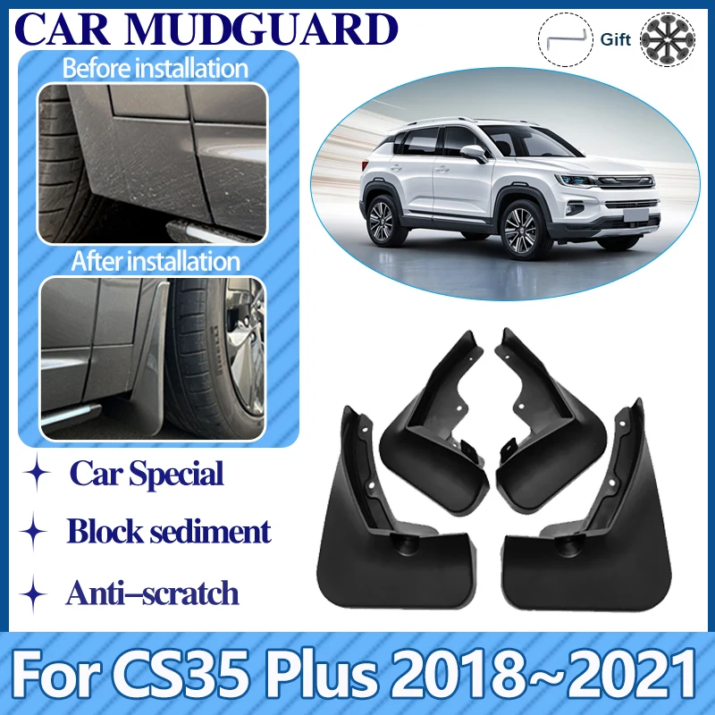 

Car Mudguard For Changan CS35 Plus 2018 2019 2020 2021 Mudflaps Front Rear Fender Plastic Splash Mud Flap Auto Accessories Guard