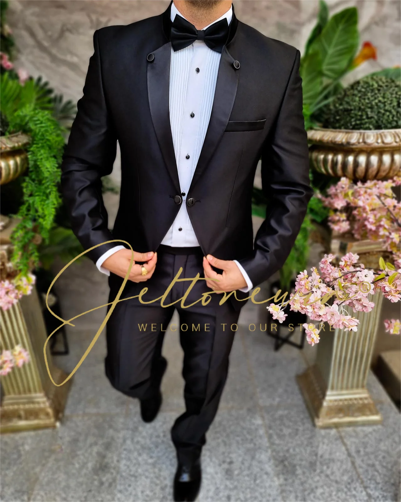 Fashion Formal Suits For Men Tuxedo 2025 New In Groom Boyfriend Wedding Party Dresses Suit Male Blazer Set vestidos de novia