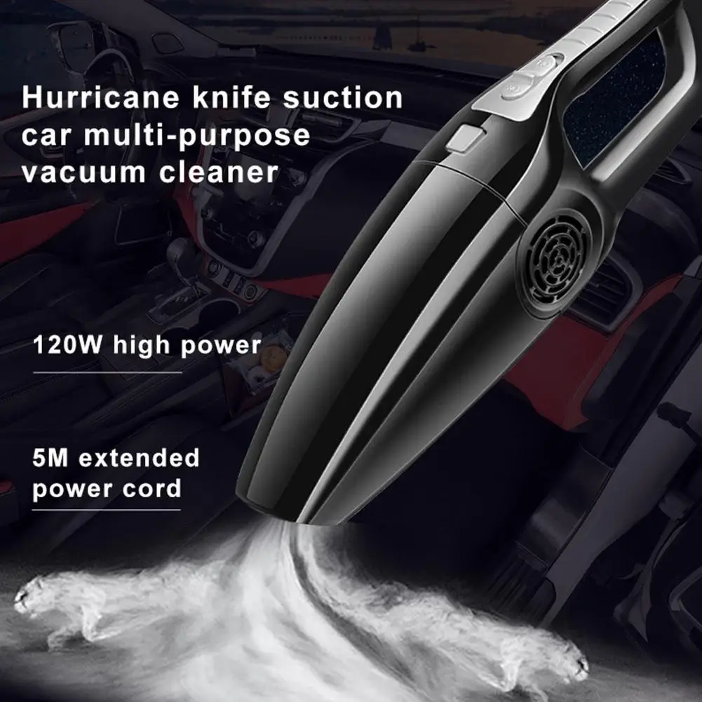 New Cordless Handheld Car Vacuum Cleaner 12000Pa Strong Suction Rechargeable Small Portable Car Vacuum Cleaner