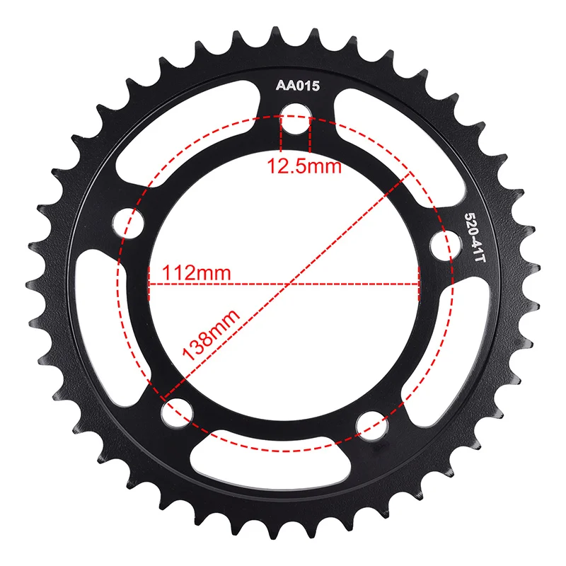 520 41T 43T Rear Sprocket For Honda NC750 CB500 13-21 CBR500 CT700 14-16 CTX700 NC700 12-15 NC CT CTX 700 CB 500