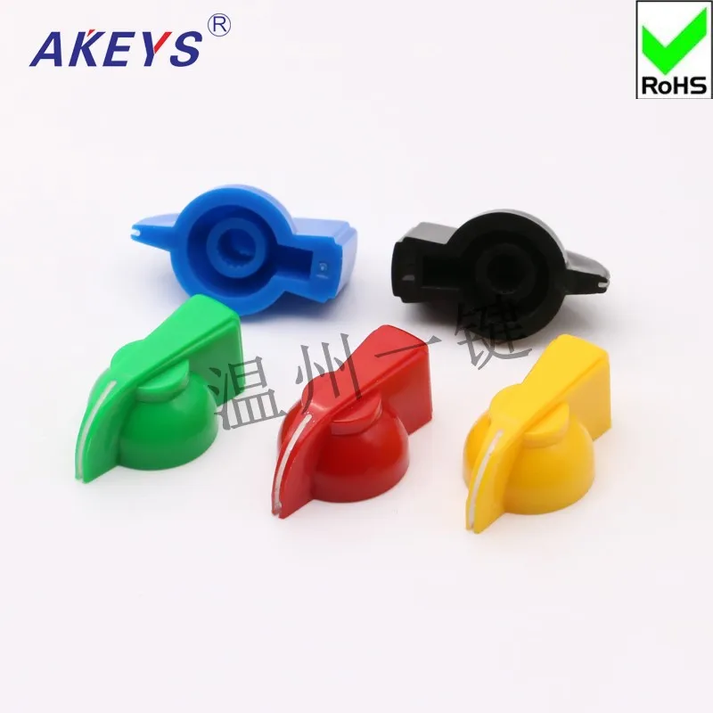 10 PCS KN-8 potentiometer bakelite plastic color knob potentiometer rotary switch volume adjustment knob cap