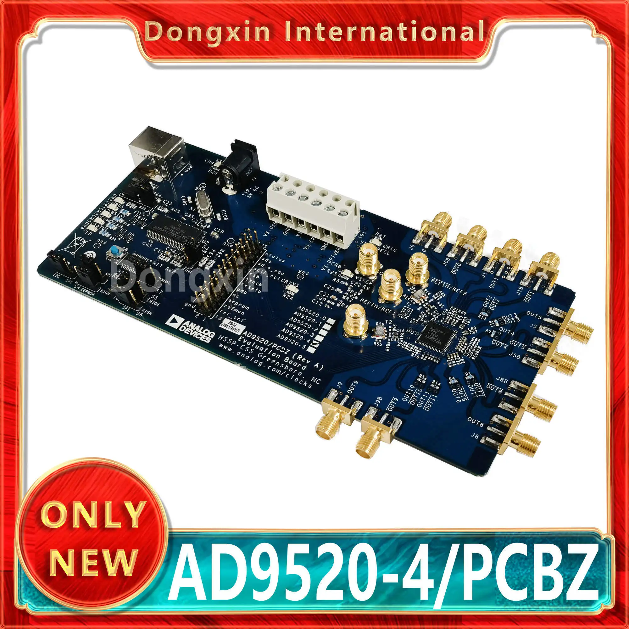 

Spot AD9520-4/PCBZ Development Board kit, Evaluation Board AD9520-X clock frequency synthesizer