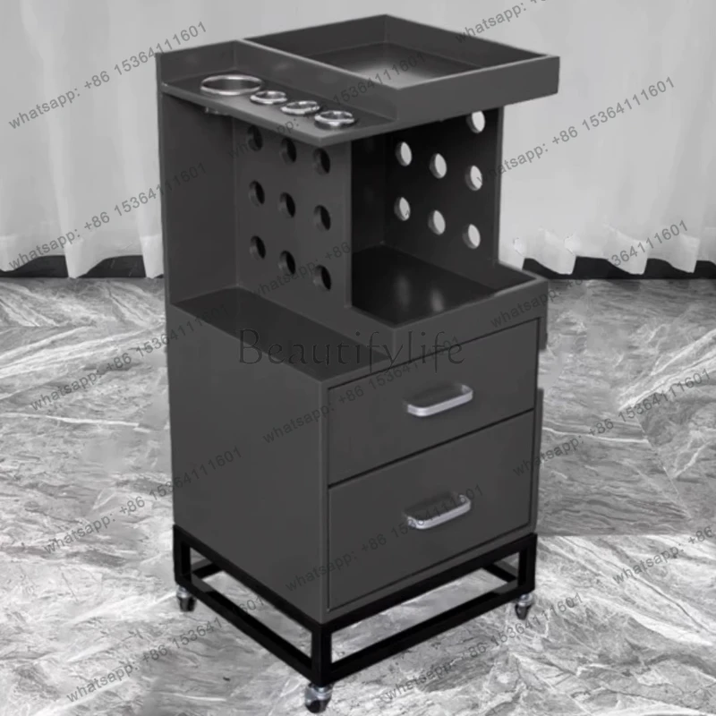 

Uk Beauty Salon Trolley Luxury Style Storage Rack Rolling Storage Cart Wheels Modern Carrello Parrucchiere Salon Furniture