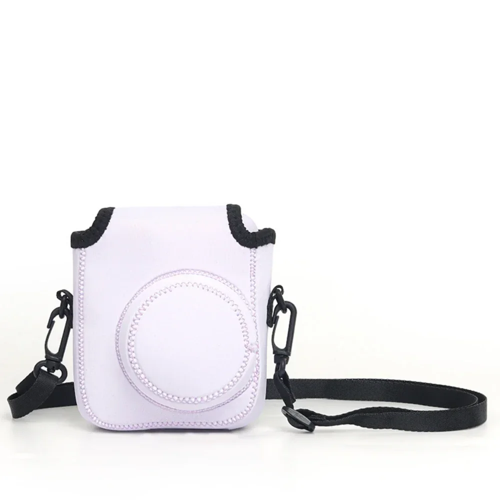 Voor Fujifilm Instax Mini 12, beschermhoes met verstelbare riem, zachte, schokbestendige instant cameratas, opbergtas voor op reis