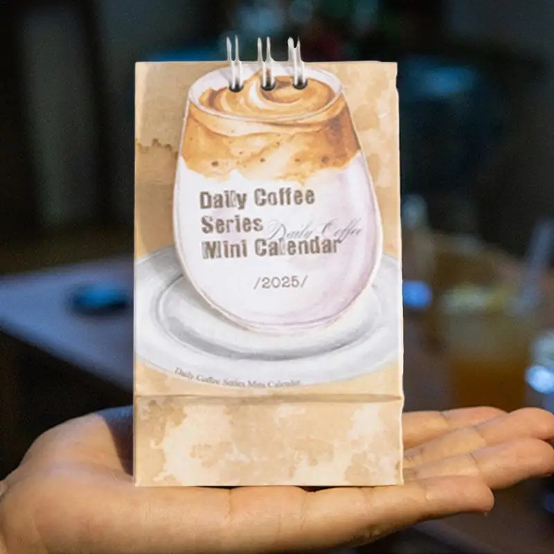 소형 커피 책상 달력, 휴대용 책상 달력, 학교 작업 교실용 미적 책상 달력