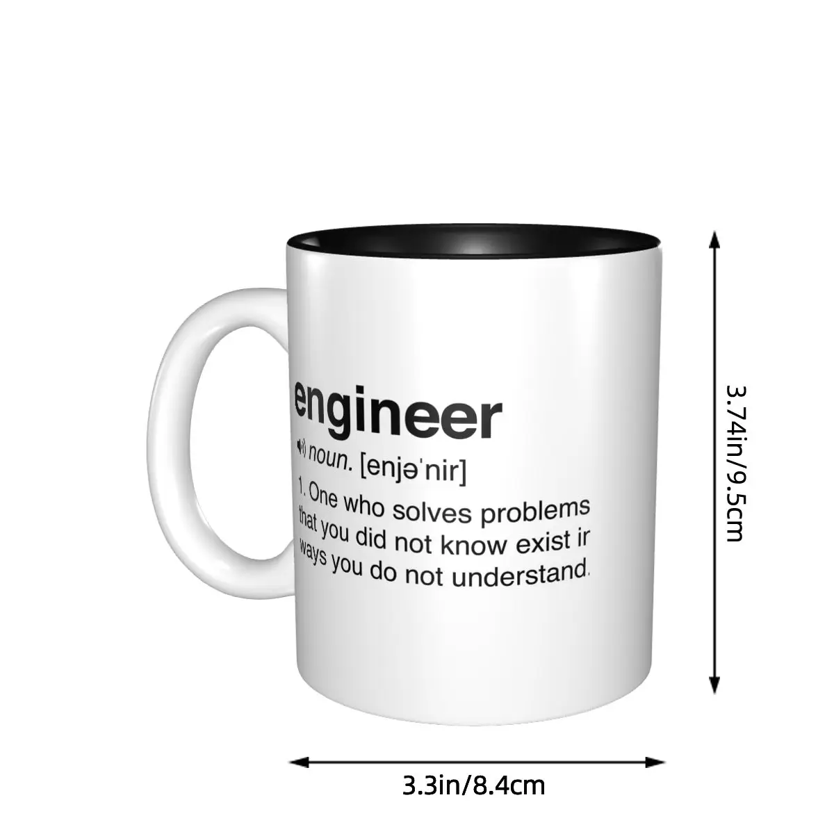 Funny Engineer Definition Mug Funny Ceramic Coffee Cups Tea Mugs Milk Cup Drinkware Gift for Friends