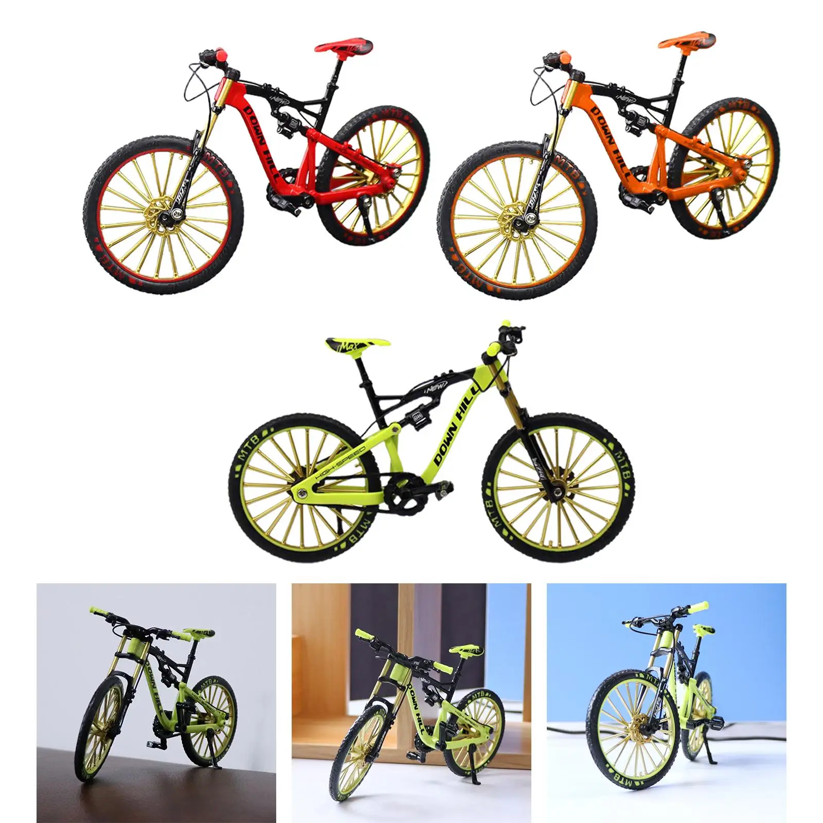 Finger Alloy Model Bike Bike for Kids Aults Collection Hobby Toys