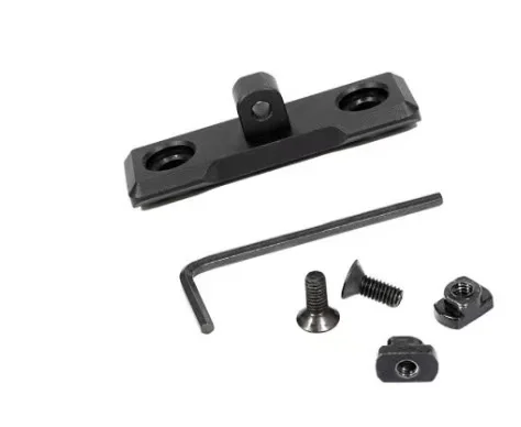 Outdoor Tactical MLOK Keymod Bipod Mount Handguard Adapter Low Profile AR15 Rifle Accessory Bipods Picatinny Rail — zdjęcie 6