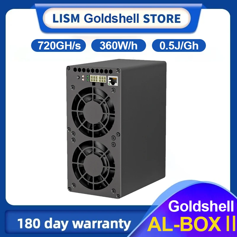 Новая электронная сигарета с золотым корпусом коробка AL ALPH Miner 720GH/s 360W ± 5%, новая версия, тихая система охлаждения для майнинга Alephium для майнинга коробка AL 2 Asic miner