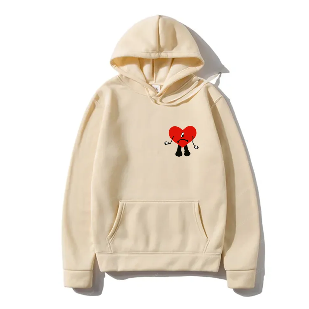 Bad Bunny Hoodie Autumn Winter Women Men Fleece Sweater Sweatshirt Streetwear