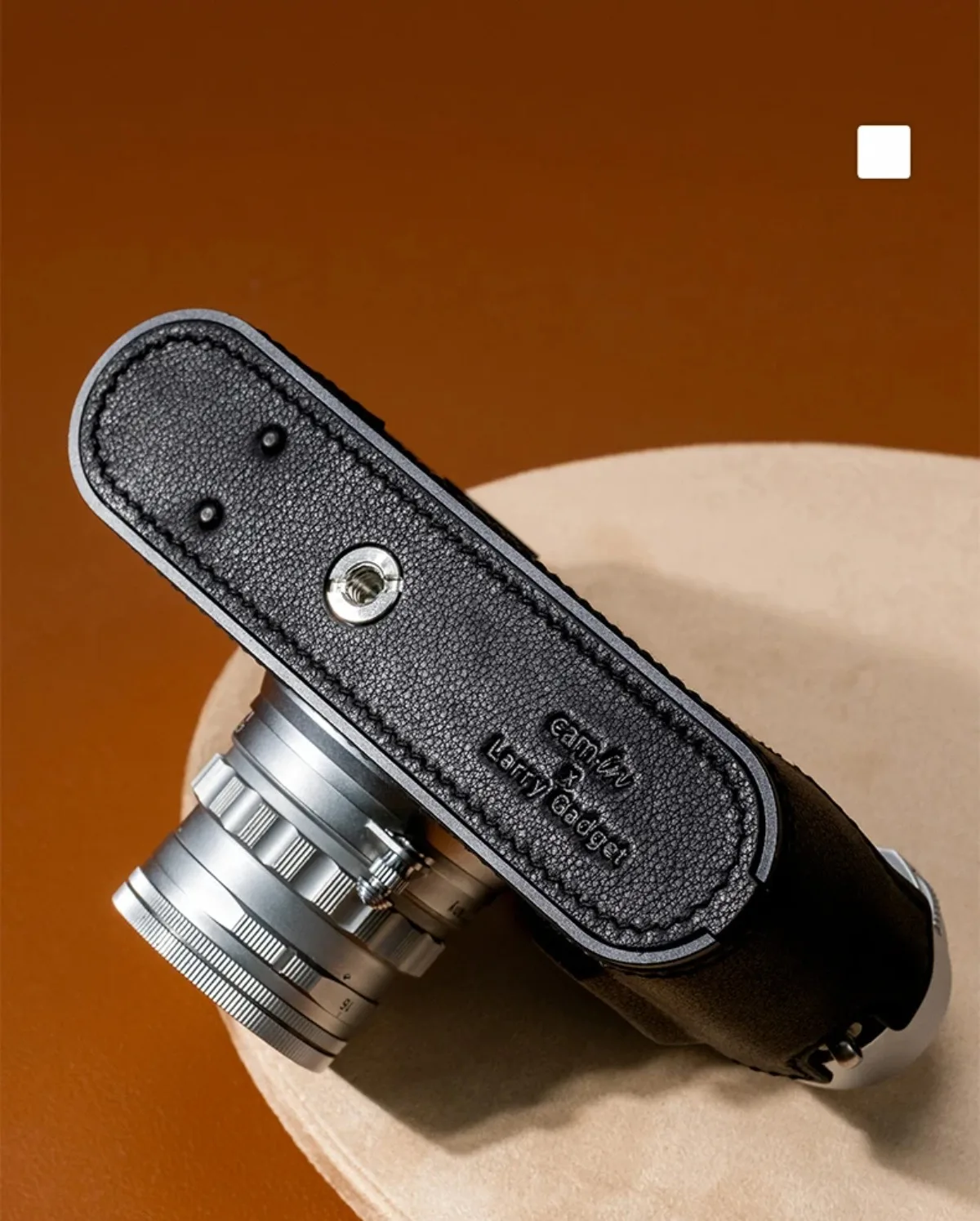 Genuine Real Leather Vintage Camera Bag Protect Case Cover Half Base Grip for Leica M11 M11P Camera Backpack