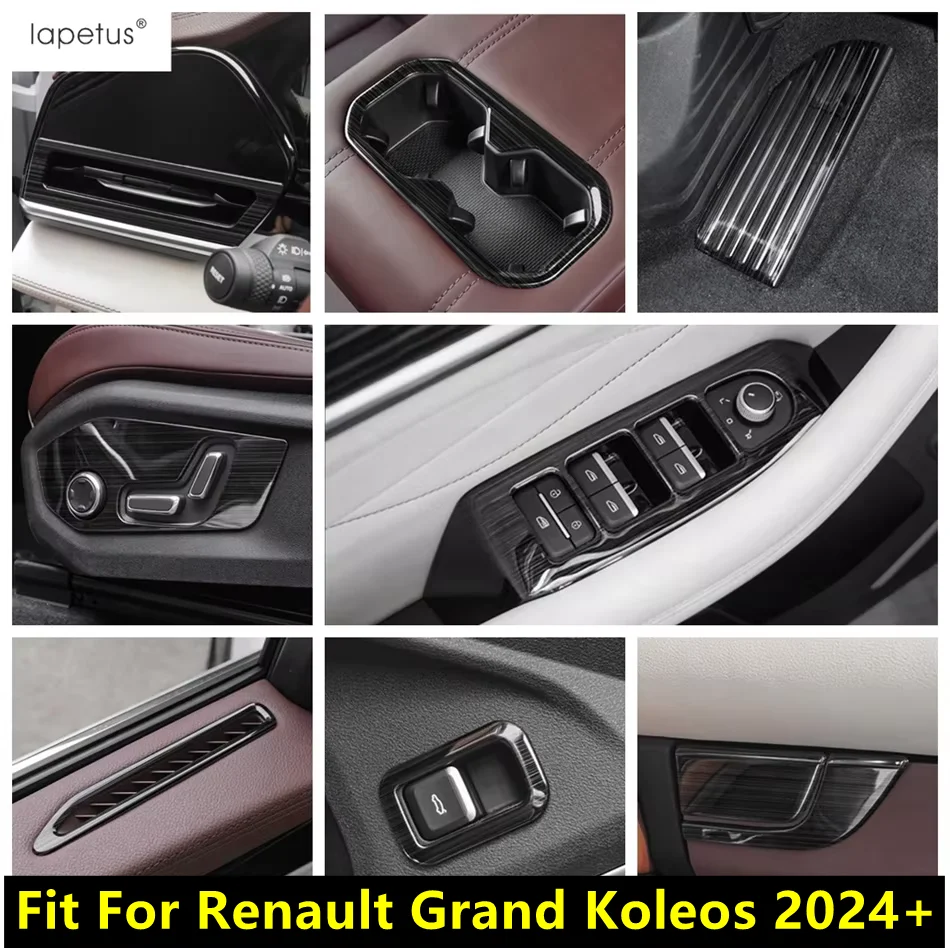 

Window Lift / Door AC Air Vent Outlet / Seat Adjust Panel / Rest Pedal Cover Trim For Renault Grand Koleos 2024 2025 Accessories