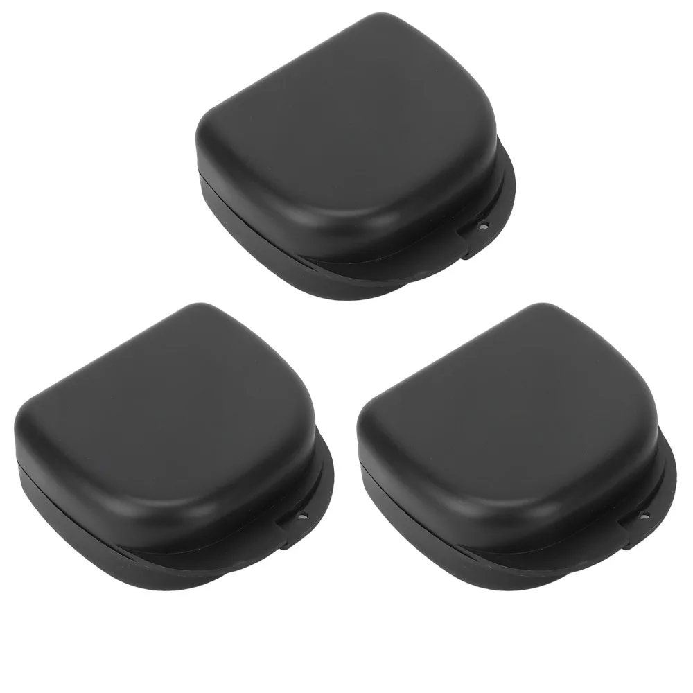 Practical Compact Dental Retainer Case Travel Ventilated Lid Mouth Guard Case Durable Orthodontic Retainer Case Home Storage