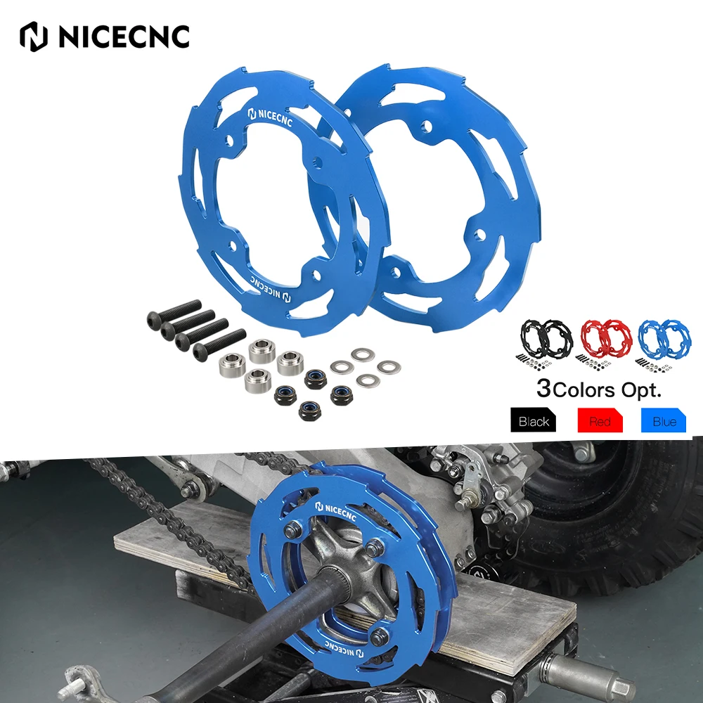 

NICECNC для YFZ 450R ATV, защита звездочки цепи, защита для Yamaha YFZ450R 2009-2023 061-T6, заготовка из алюминия с ЧПУ, обработанная