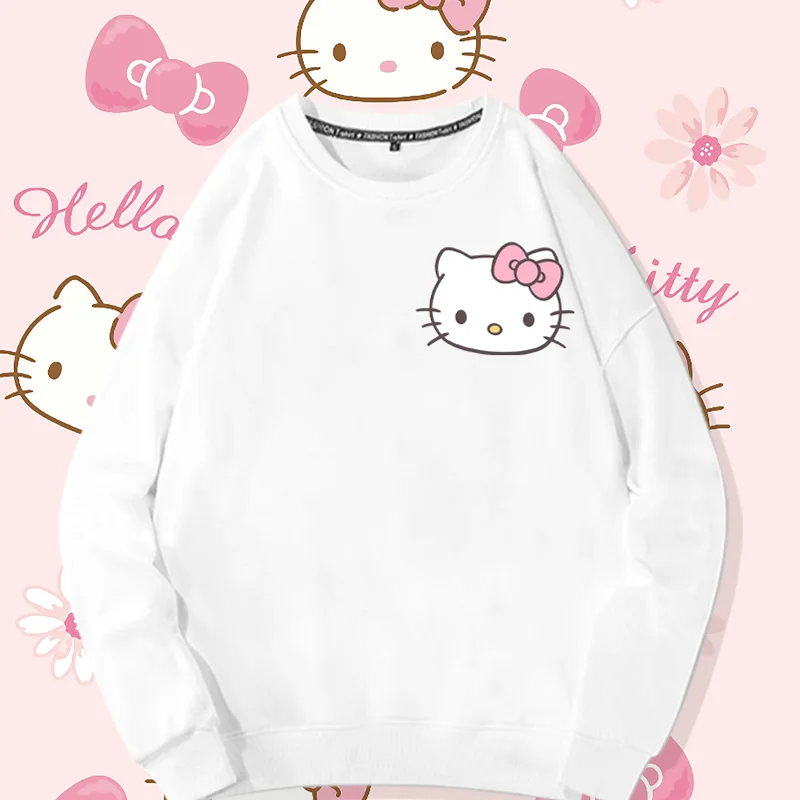 Autunno Cartoon Kitty girocollo maglione da donna alla moda marca Sanrio hellobkitty Co cappotto sciolto di marca