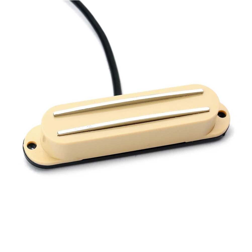 

Dual Rail Pickup for Electric Guitar 4 Wires Dual Coil Black Color Replacement Humbucker Set Mellow Sound Authentic Tone