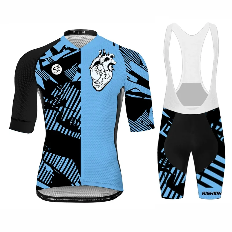 

Pro Race cycling jersey men's summer Fluor outdoor breathable MTB set RightTrack bike clothing