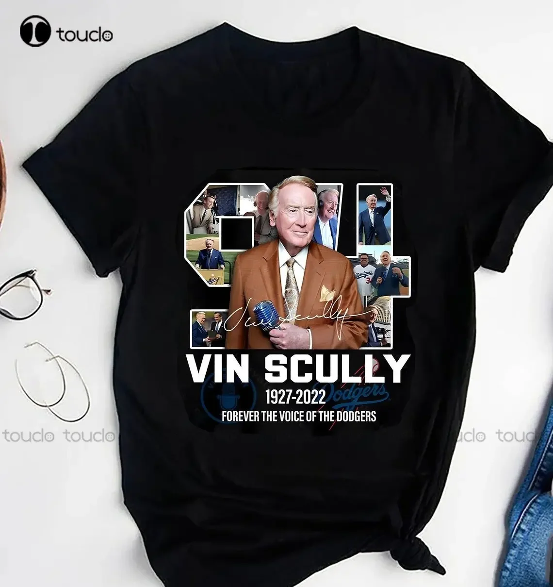 Vin Scully Legend Shirt Rip Vin Scully Shirt Vin Scully 1927 2022 Forever Orange Shirts For Women Make Your Design Xs-5Xl Unisex