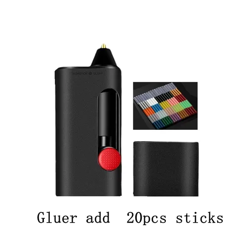 Wowstick Cordless Electric Hot Melt Glue Pen Gluer 2000mAh Type-C Rechargeable DIY Art Craft Glue Pen W Glue Sticks