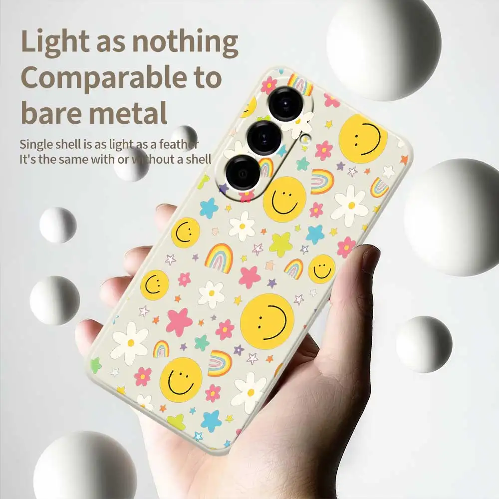 Viso Fiore Cassa Del Telefono Per Samsung Galaxy A56 A55 A54 A53 A52 4G 5G A36 A26 A16 A06 A35 A25 A15 A34 A24 A14 A33 A32 A13 Copertura