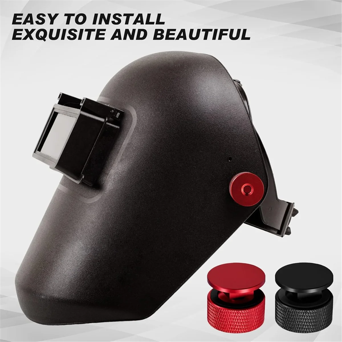 welding helmet fasteners 2Pairs Welding Hood Helmet Fasteners Aluminum Helmet Headgear Replacement Part Accessories Screws Flip