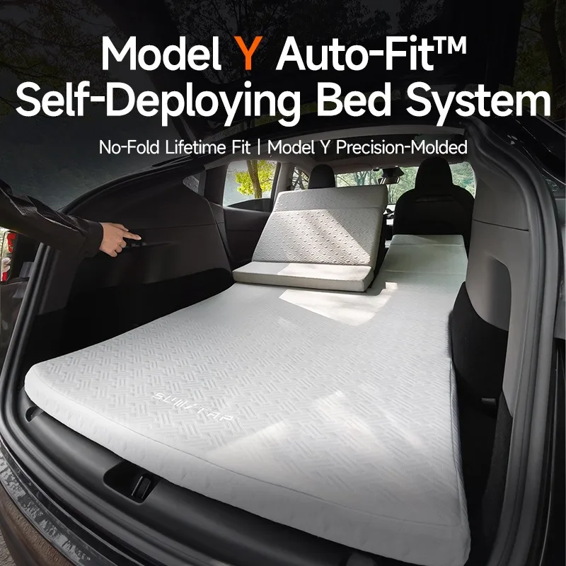 Car Travel Bed Self-driving Camping Car Sleeping Pad Suitable For Tesla ModelY Car Travel Bed Folding Car Travel Bed Inflatable