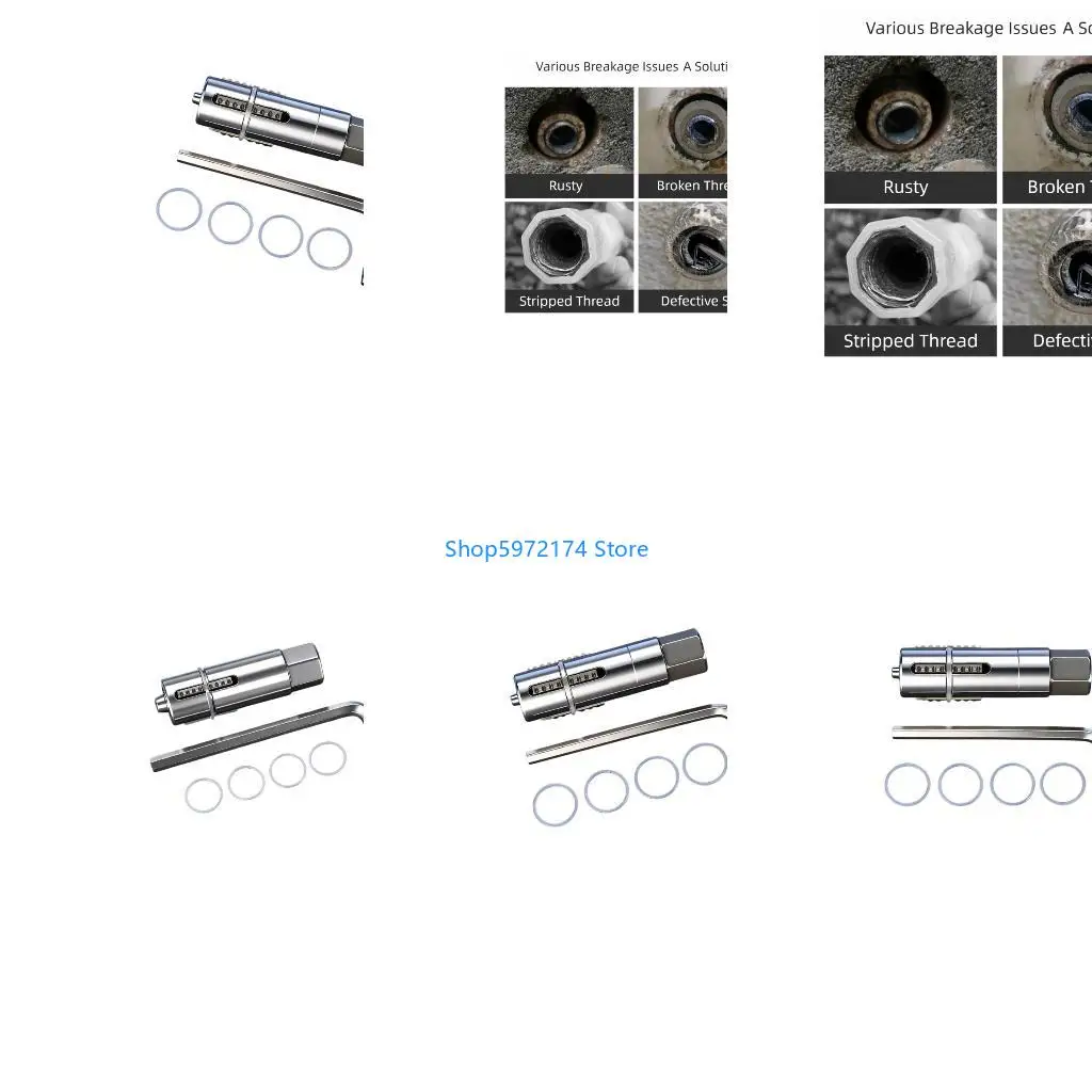 Y3NB Screw Extractor Water Pipe Screw Removal Tool Broken Bolt Removal for 12mm14mm Diameter Pipe Valves Faucet