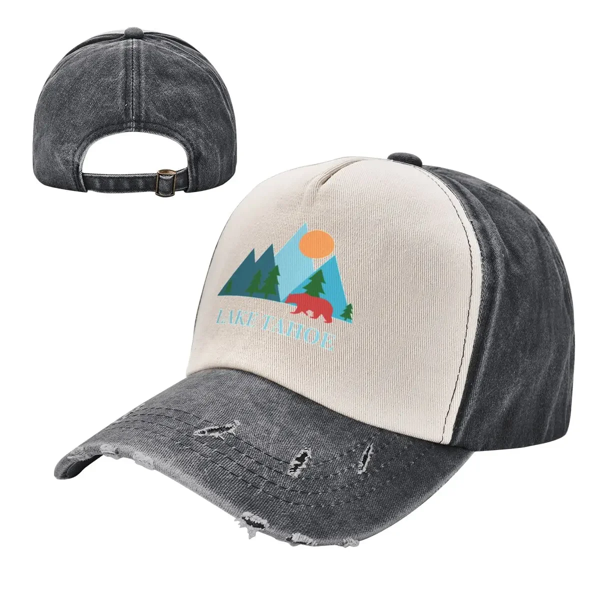 Lake Tahoe California e Nevada Natura Vacanza Souvenir o Regalo Berretto da baseball Cappello da ballo selvaggio Cappello da spiaggia Cappelli da sole per donna Uomo