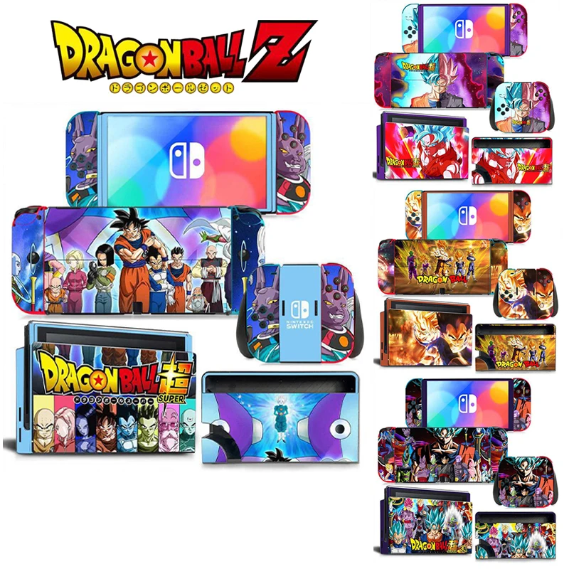 Dragon Ball Switch Skin Stickers Cover for Nintendo Switch Oled Protective Shell Consoles Controllers Colorful Protector Film