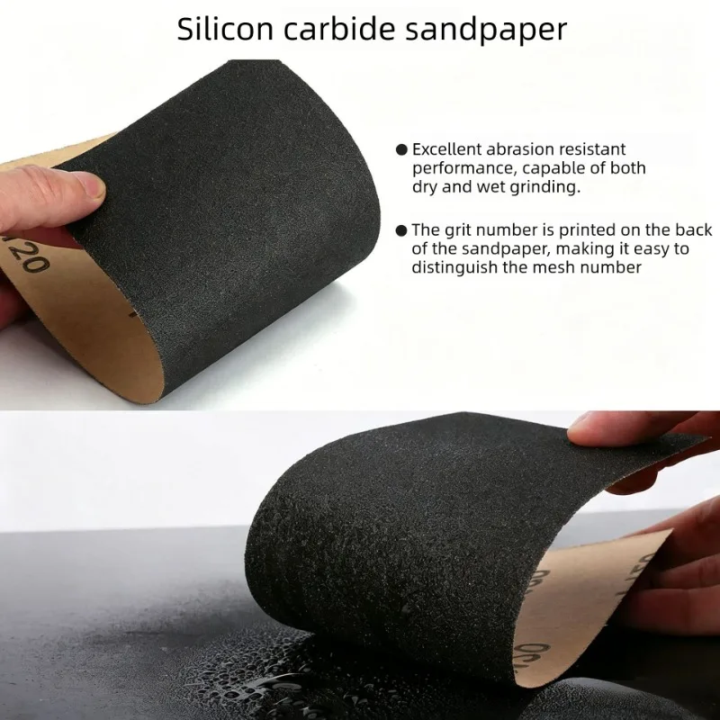 42Pcs/Set Sandpaper 120-3000 Grits, 9×3.6 Inch Sand Paper Water/Dry Sanding Paper Abrasive Tools view 3
