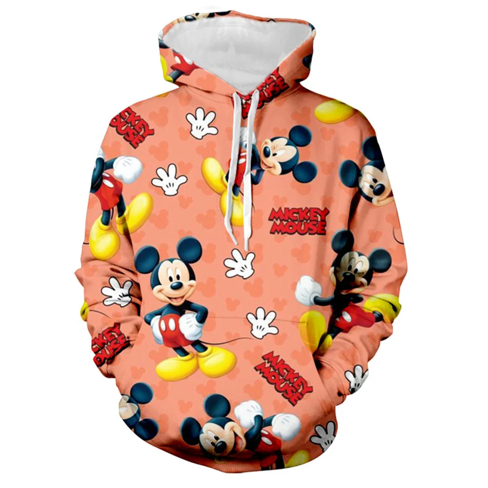 

Disney Stitch and Winnie the Pooh Collection Anime Hoodie Fashion Boys Sweater 3D Printing Fall Harajuku Men and Women