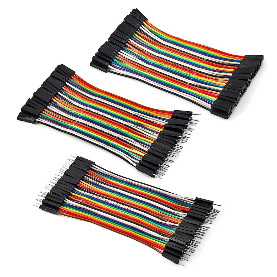 Dupont Line 10CM 40Pin Male to Male + Male to Female and Female to Female Jumper Wire Dupont Cable for Arduino DIY KIT