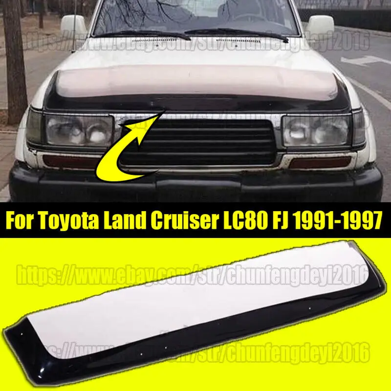 Bra Hood Deflector Protection Acrylic For 1991-1997 Toyota Land Cruiser LC80 FJ80 car accessory