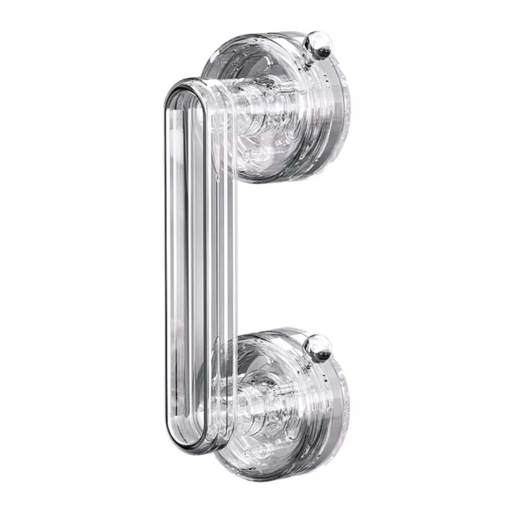 2 unidades/Puñal de agarre de vidrio sin perforaciones para puertas de inodoro, ducha, ventanas, armarios y refrigeradores, con