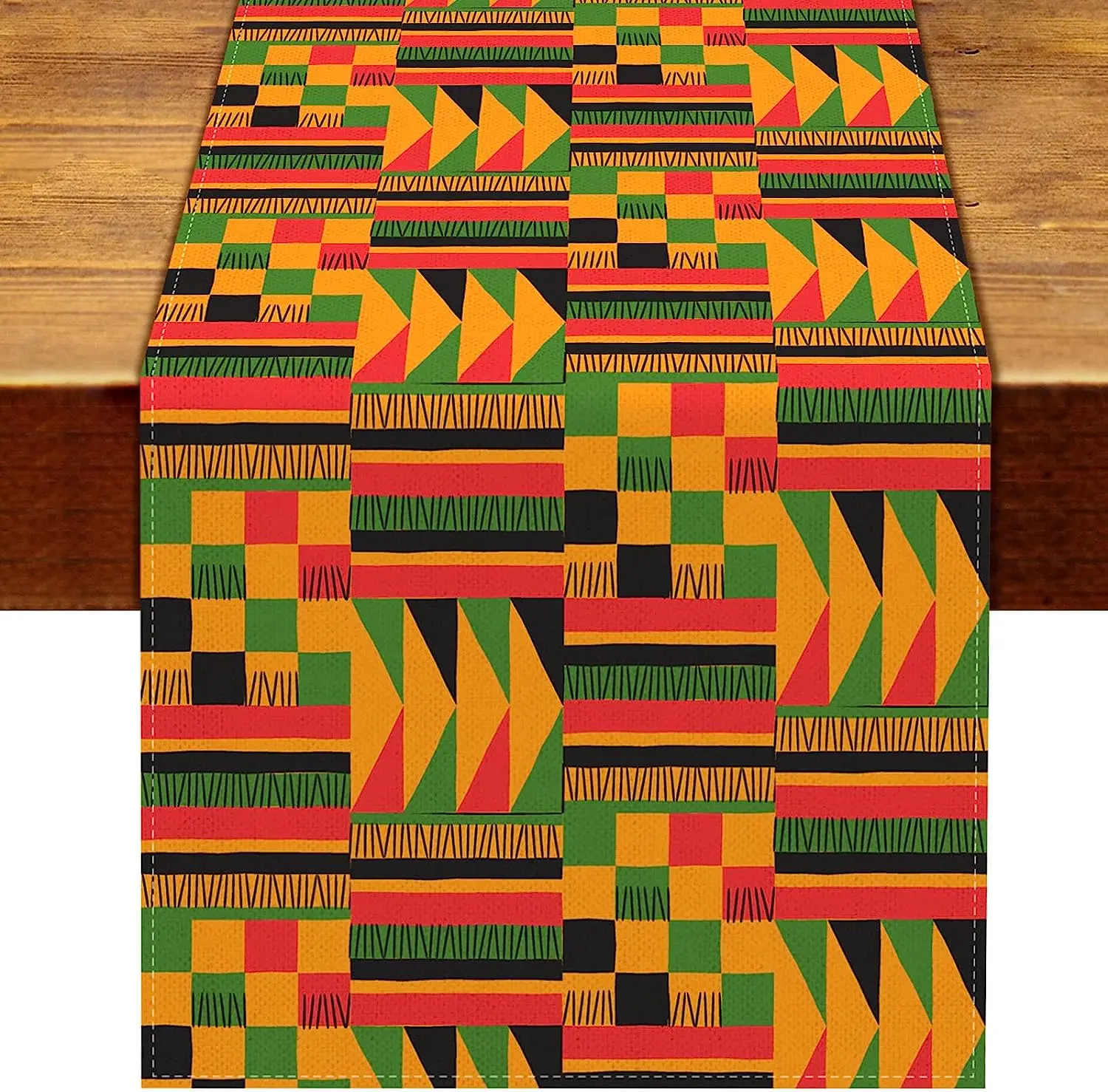 African Totem Linen Rectangle Table Runner African American Decorations Holiday Party Home Dinner Kitchen Table Napkin