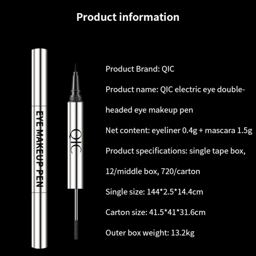 Eyeliner à double pointe et mascara pour les yeux, maquillage des yeux, imperméable, longue durée, pointe fine, cosmétiques Maquiagem, 2 en 1, nouveau, 2021, TSLM1