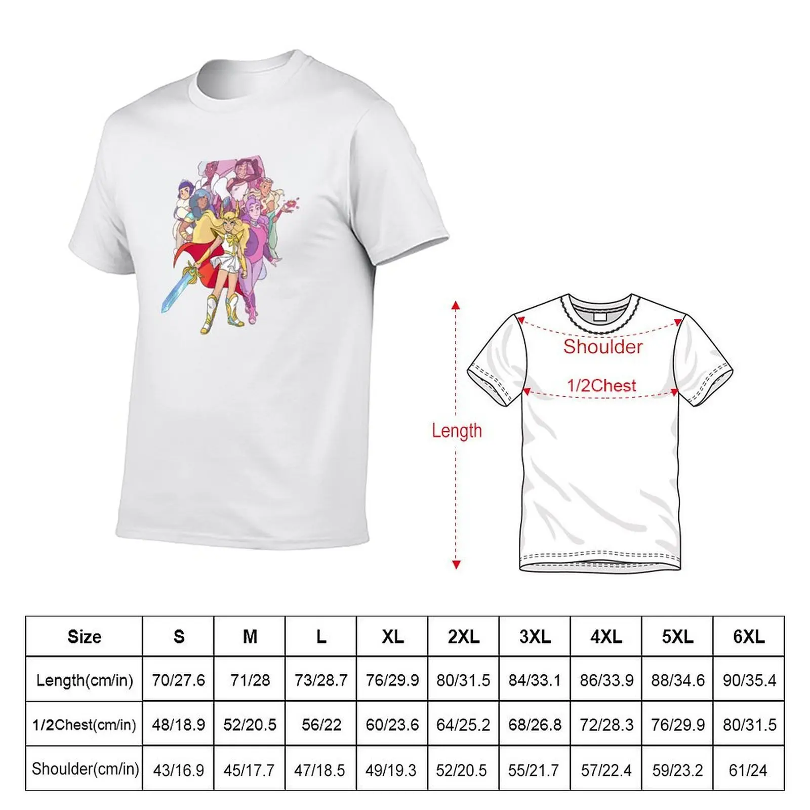 She-Ra وأميرة القوة البطل سوف يرتفع تي شيرت أنيمي تي شيرت للرجل تي شيرت رجل تي شيرت غير رسمي