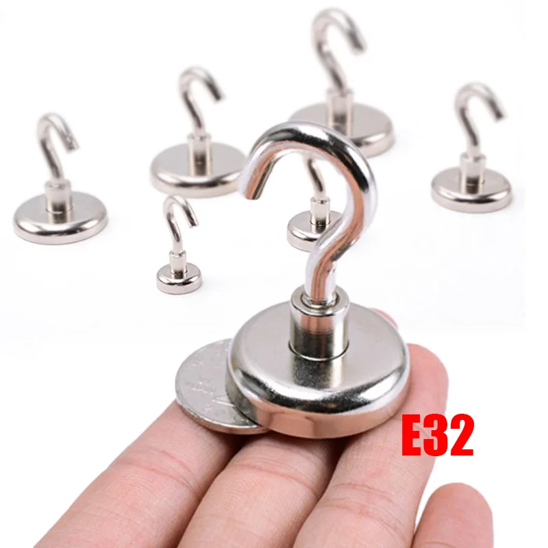 خطافات تخزين مغناطيسية قوية متعددة الأغراض ، بار مطبخ منزلي ، رف مفاتيح ، شماعات حمام ، 10 * #6