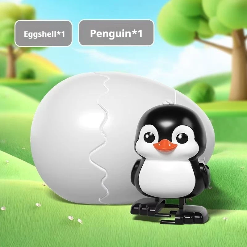 Fascinating Egg-Bouncing Cute Beast Toy Model Walking Spring-Loaded Animal Figurine Creative Fun ShellHatching Transformation