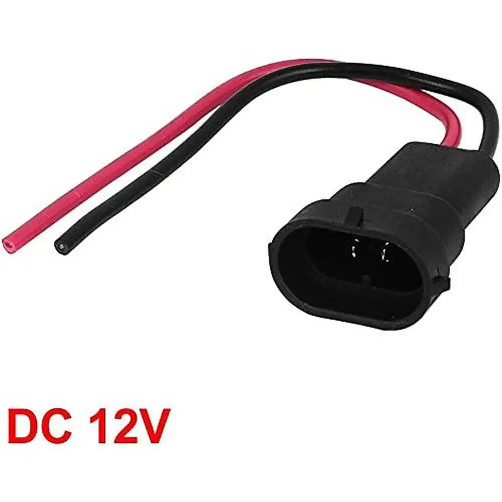 12V 2Pcs Headlight Socket Adapters H1/H1/H8 Bulb Housing  Wiring Harness Connector Fog Lamp Plug Adapter Line