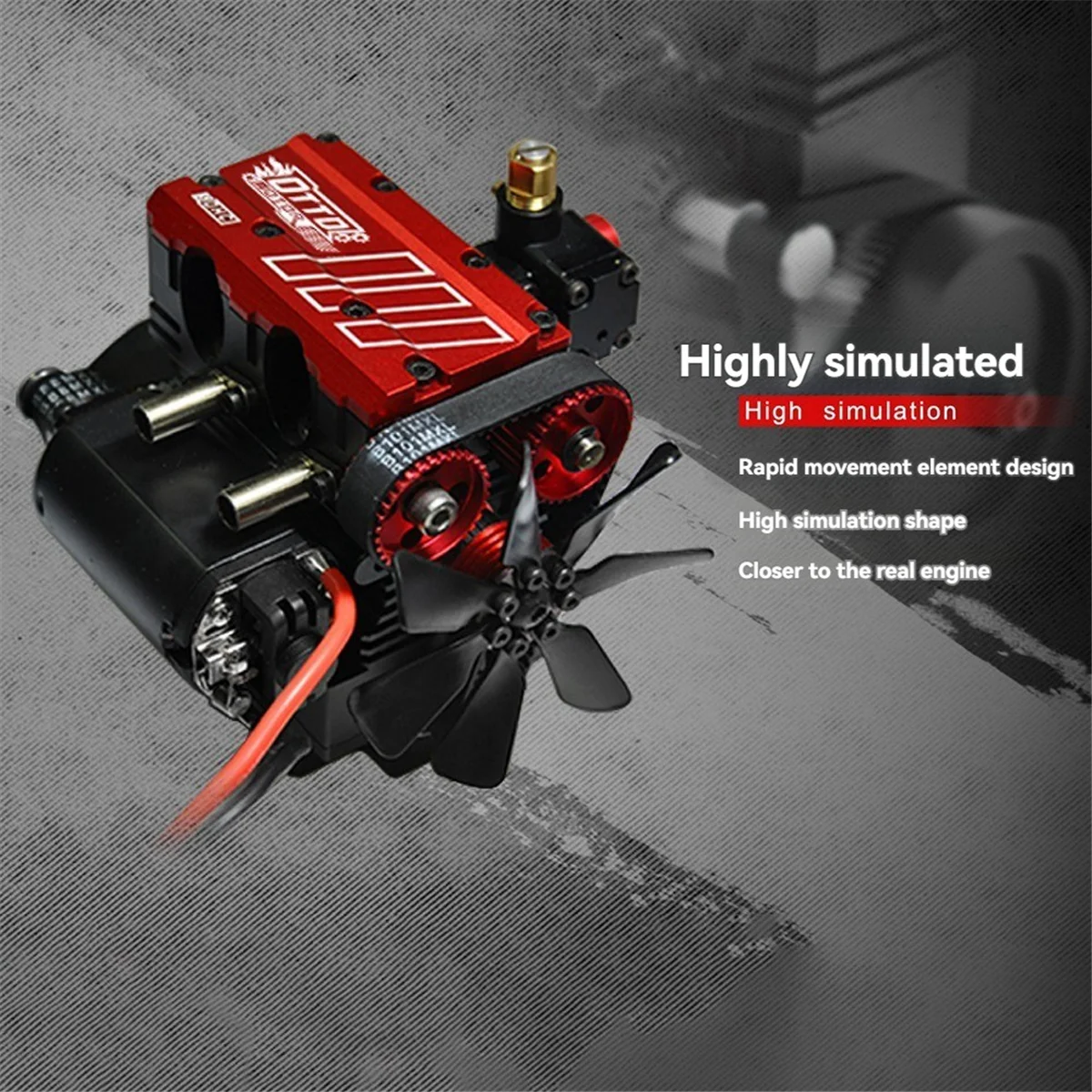 TOYAN L200AC1-OTTO Engine 7cc 4000-16000rpm Inline 2 Cylinder Nitro Internal Combustion Engine XY