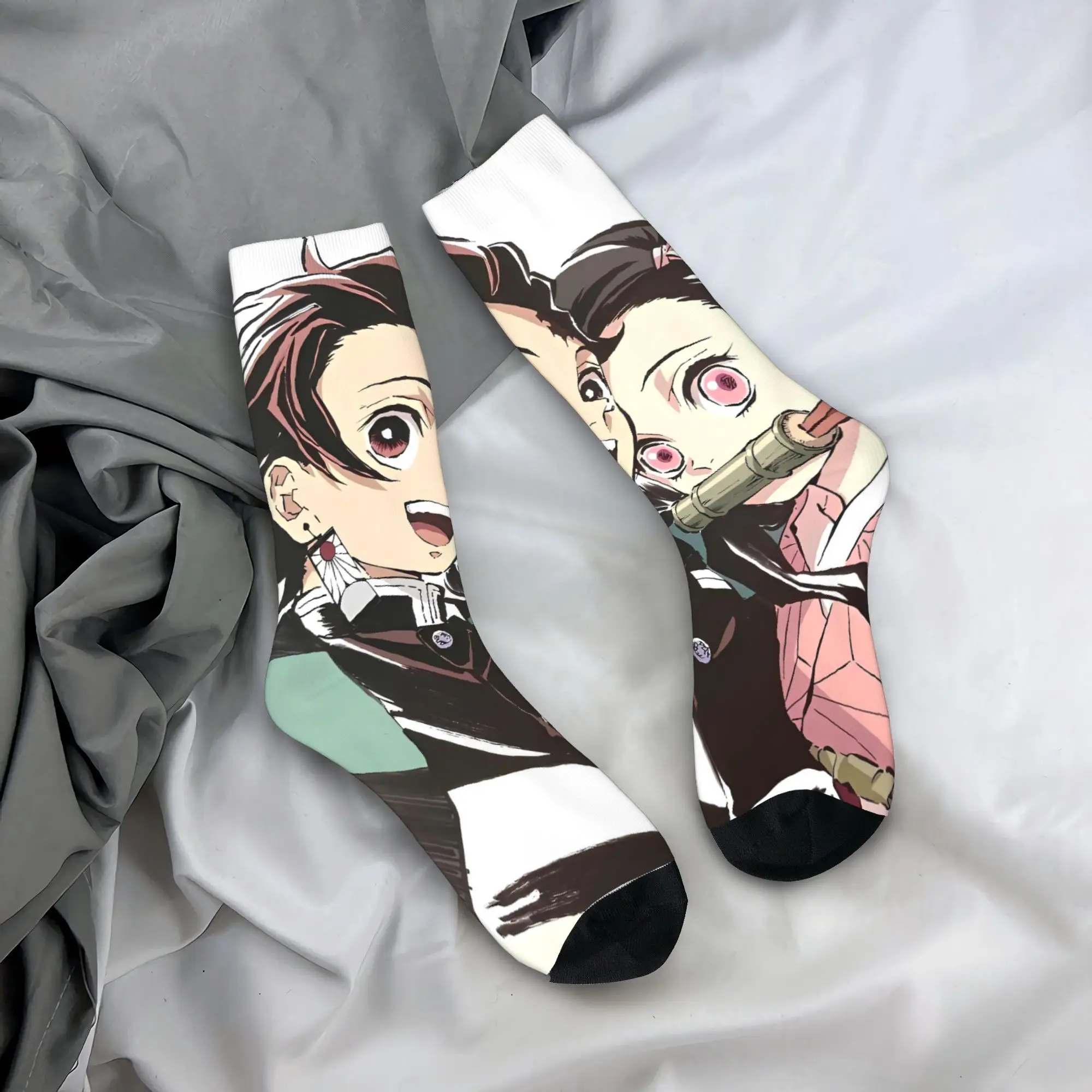 Muichiro Tokito Socks Winter  Stockings Funny Women Men High Quality Socks Pattern Running Sports Non Slip Socks