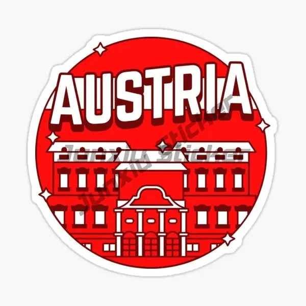 Austria Flag Map Emblem Eagle Stickers Helmet Motorcycle Laptop Car Truck Wall Table Helmet Decal Assecories